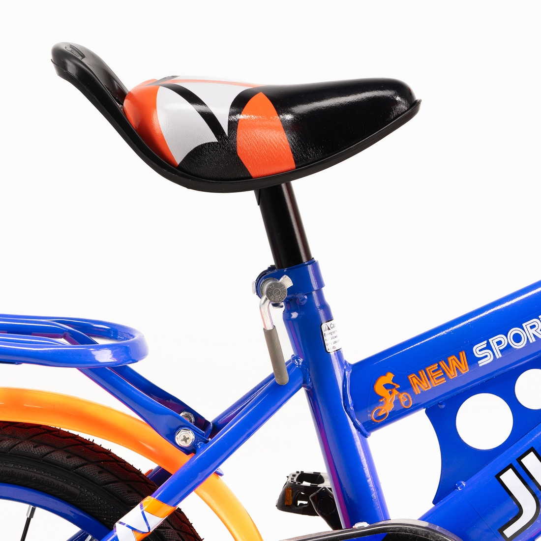 Фото Велосипед детский WHM NEW SPORT DH-008-2 14" Синьо-помаранчевий (2000989604617)