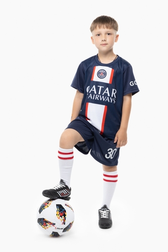 Фото Футбольна форма для хлопчика BLD ПСЖ MESSI 110 см Темно-синій (2000989680895A)