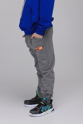 Фото Спортивні штани для хлопчика однотонні Pitiki 3014-16 152 см Сірий (2000989523178D)