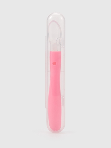 Фото Ложечка силиконовая для кормления HH71954 Розовый (2002015105389)
