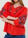 Вышиванка рубашка женская Park karon 23043 L Красный (2000990485601A) Фото 2 из 12