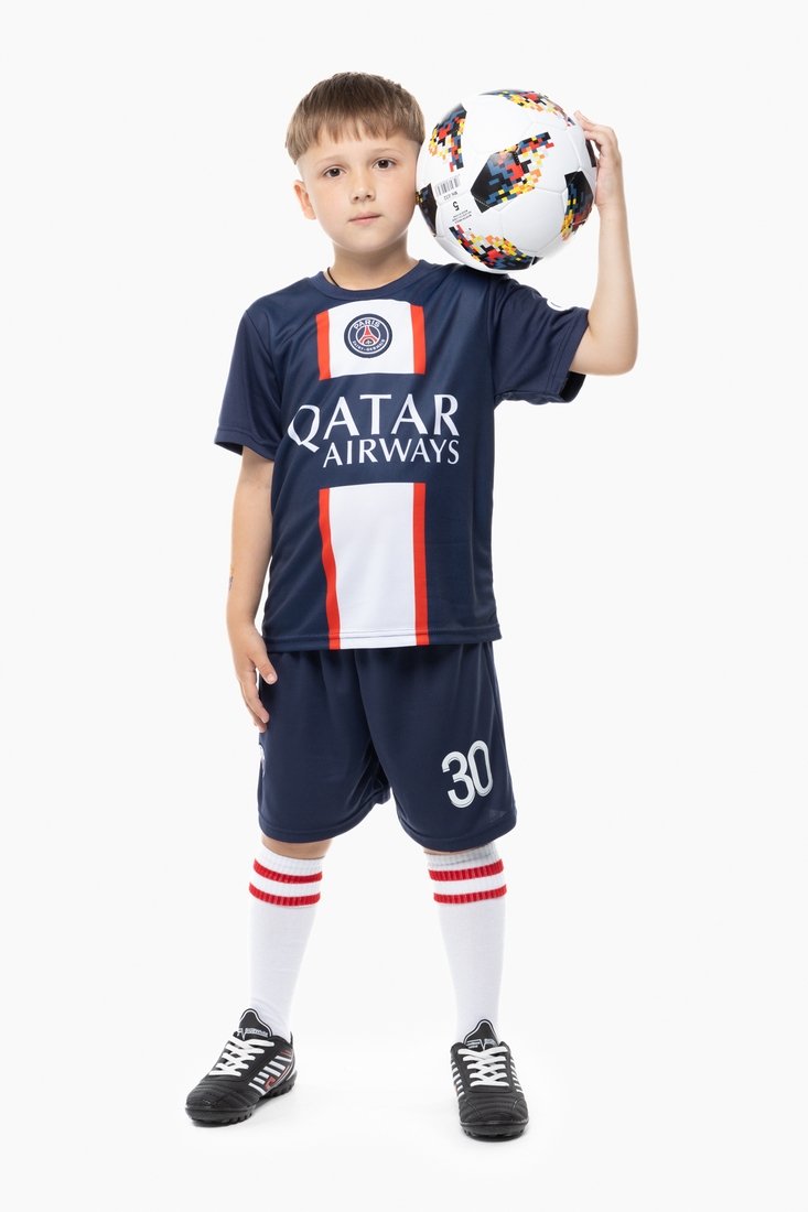 Фото Футбольна форма для хлопчика BLD ПСЖ MESSI 104 см Темно-синій (2000989680932A)