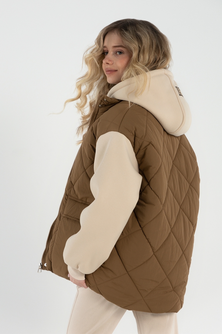 Фото Куртка для девочки XZKAMI 19 158 см Кофейный (2000990255891D)