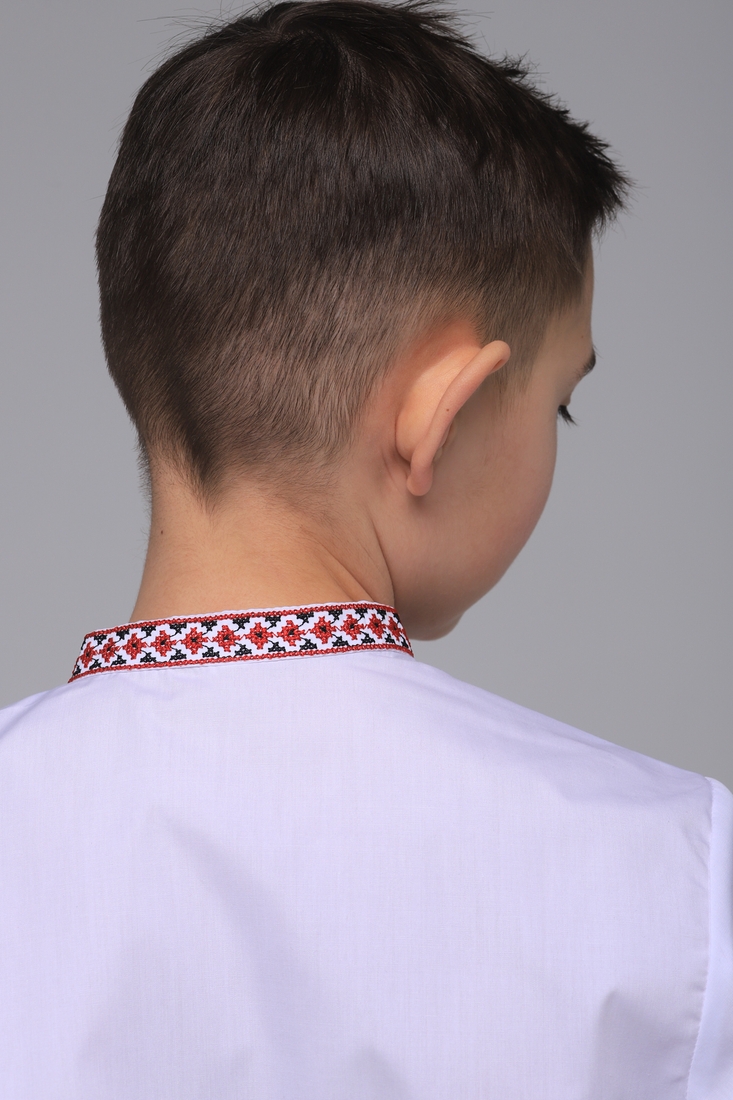 Фото Рубашка с вышивкой для мальчика КОЗАЧЕК КОЗАК 158 см Красный (2000902206249D)