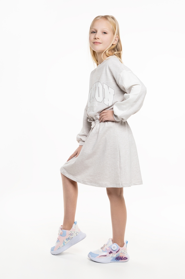 Фото Платье с принтом для девочки Pop Fashion 6925 152 см Бежевый (2000990158314D)