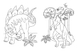 Большая книга раскрасок : Динозавры Ранок С1736006У (9789667511241) Фото 2 из 4