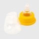 Пляшка кругла Lindo LI143 з силіконовою соскою Жовтий (2000990122490) Фото 2 з 4