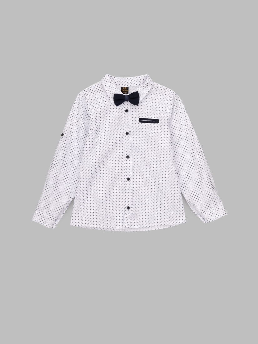 Фото Костюм для мальчика (рубашка+штаны+подтяжки) Mini Papi 3190 128 см Темно-синий (2000990489463D)