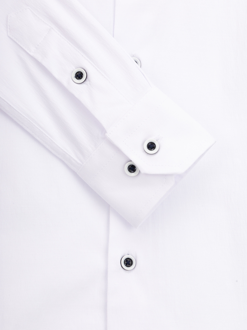 Фото Рубашка однотонная для мальчика Redpolo 1711 140 см Белый (2000990387769D)