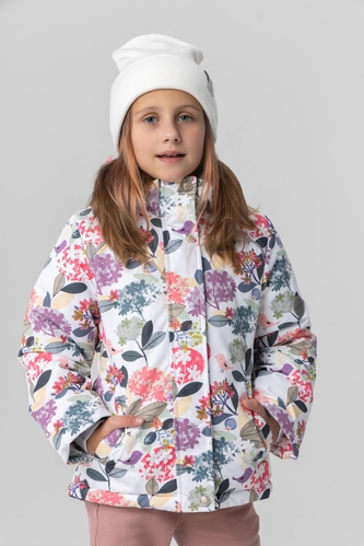 Фото Куртка для девочки Snowgenius H27-020 140 см Белый (2000989630050W)