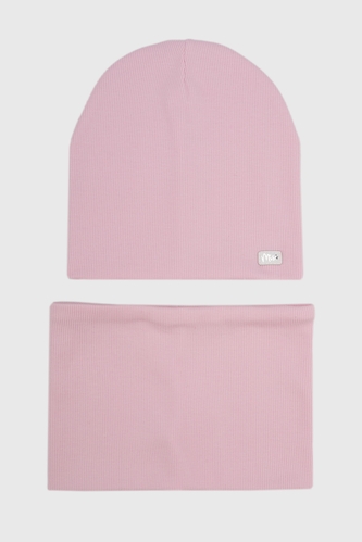 Фото Набор шапка+снуд для девочки Kraft MISS Розовый (2000990453914D)
