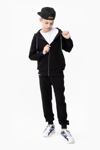 Фото Спортивний костюм для хлопчика X-SHOW 99191 кофта + штани 176 см Чорний (2000989731207D)