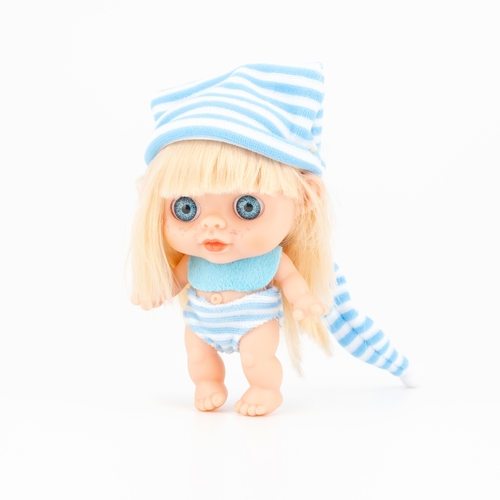 Фото Лялька зі смужкою LK2253 15 см Блакитний (2000989727217)