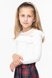Блуза трикотаж для дівчинки Perix 4028 152 см Молочний (2000989808770D) Фото 1 з 12