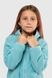 Кофта однотонна для дівчинки Lizi 2304 140 см Бірюзовий (2000990001856W) Фото 3 з 14