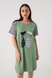Ночная рубашка женская Nicoletta 84121 5XL Зеленый (2000990456724А) Фото 1 из 12
