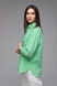 Рубашка однотонная женская Crep 90279 L Зеленый (2000989497851D) Фото 3 из 14
