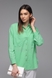 Рубашка однотонная женская Crep 90279 M Зеленый (2000989497837D) Фото 1 из 14