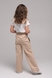 Спортивні штани палаццо для дівчинки Atabey 10010-2 128 см Бежевий (2000989477730D) Фото 7 з 13