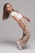 Спортивні штани палаццо для дівчинки Atabey 10010-2 128 см Бежевий (2000989477730D) Фото 3 з 13