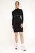 Платье однотонное женское LAWA WTC02358 XS Черный (2000990437945D)(LW) Фото 1 из 9