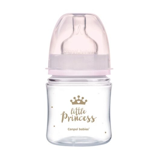 Фото Набір для новонароджених DREAM Canpol babies 0310mix пляшечка 120 мл + пустушка MINI Girl Різнокольоровий (2000990116918)