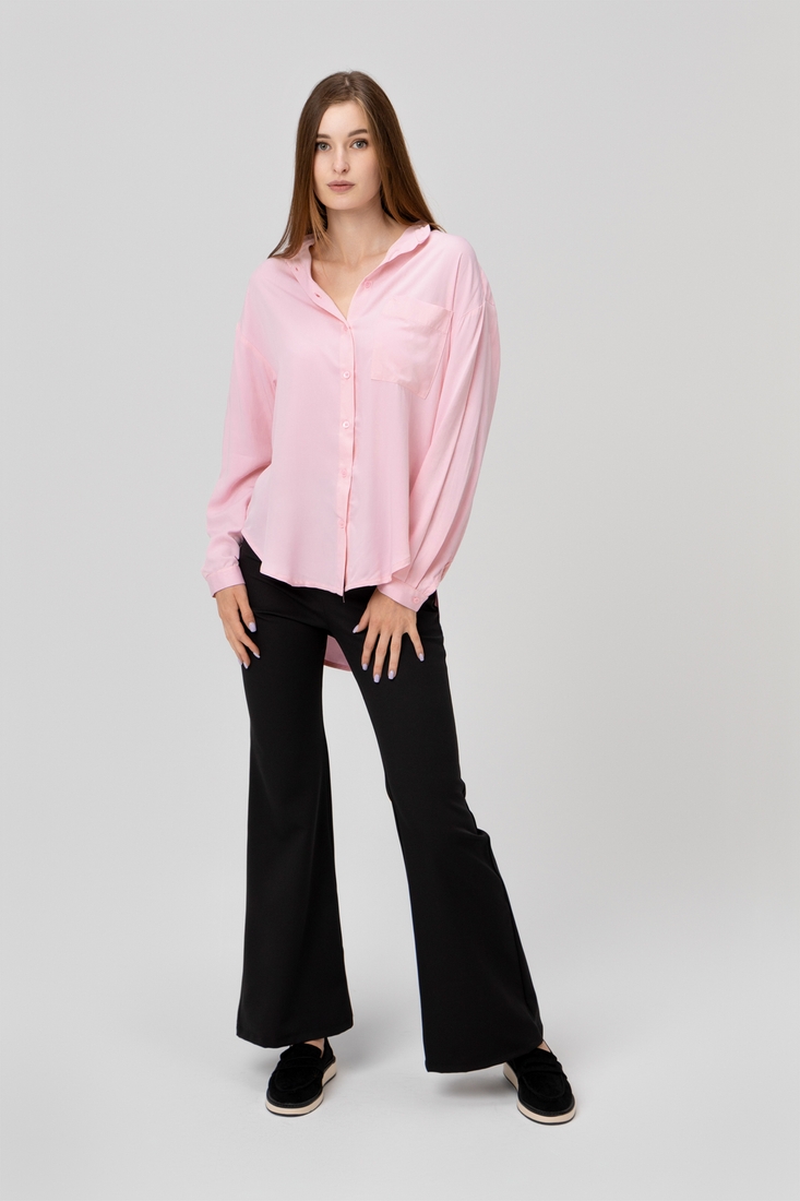 Фото Блуза однотонна жіноча LAWA CTM WTC02314 2XL Рожевий (2000989960225D)(LW)