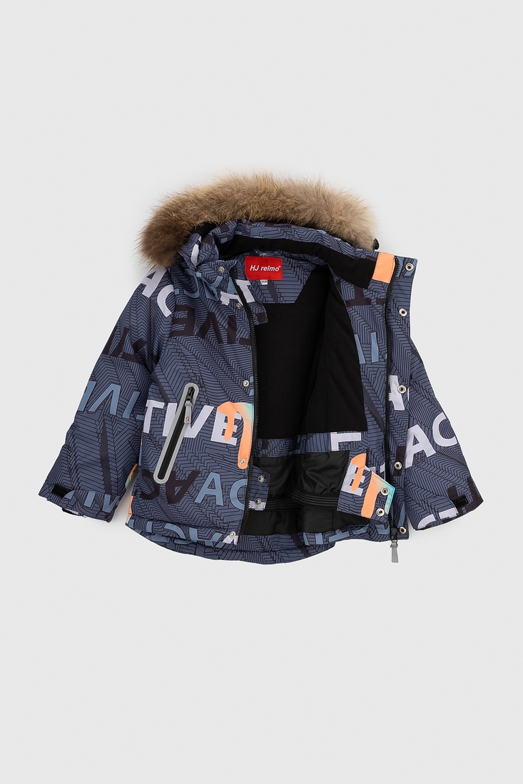 Фото Комбінезон для хлопчика H-117 куртка + штани на шлейках 134 см Сірий (2000989625469W)