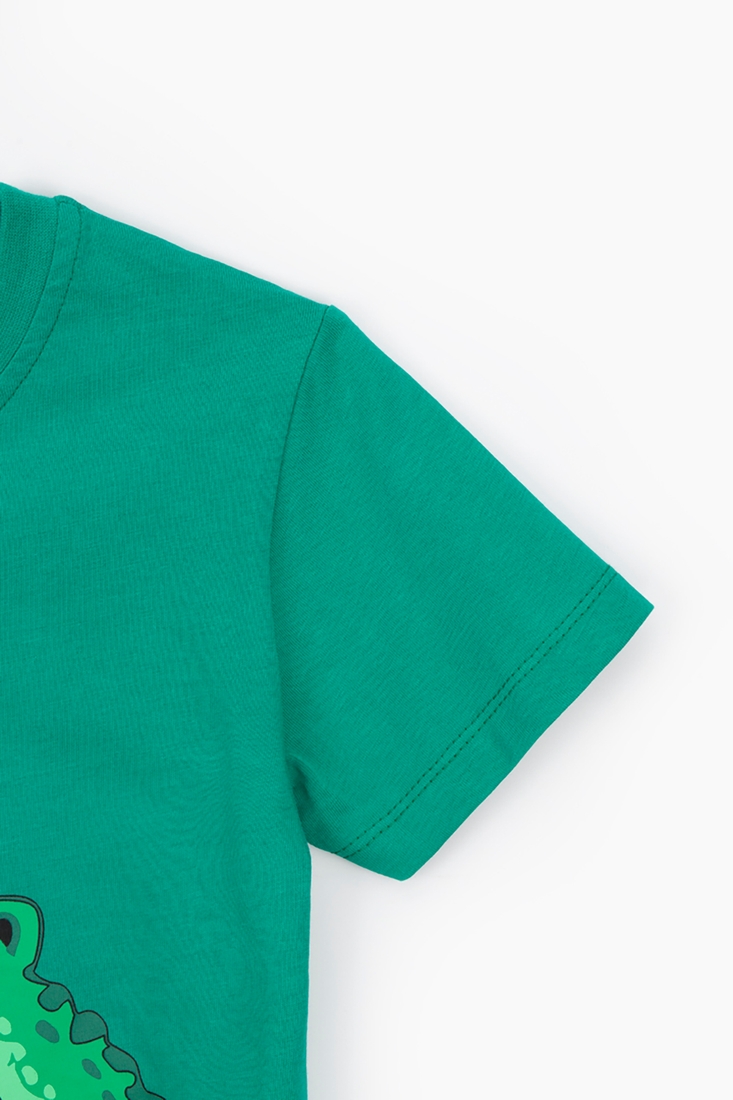 Фото Костюм для хлопчика Breeze 1020 футболка + капрі 122 см Зелений (2000989621324S)