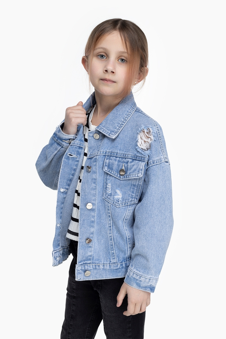 Фото Куртка для дівчинки S&D MK6030 152 см Синій (2000989561507D)