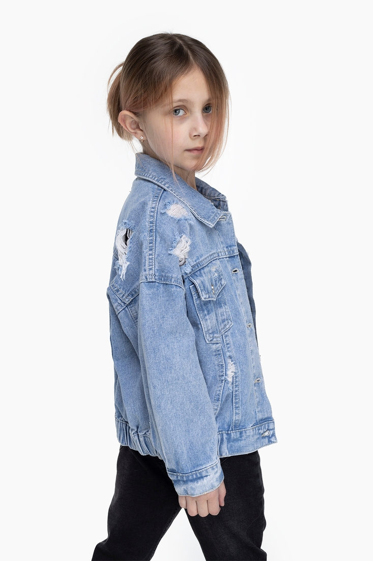 Фото Куртка для дівчинки S&D MK6030 104 см Синій (2000989561446D)