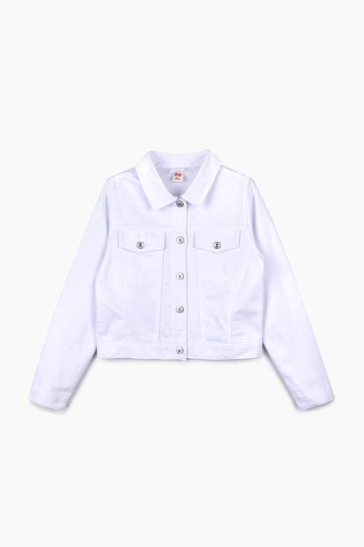 Фото Куртка-сорочка для дівчинки DMB 0052 DMB 134 см Білий (2000989439028S)