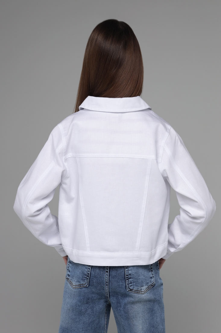 Фото Куртка-рубашка для девочки DMB 0052 DMB 164 см Белый (2000989439073S)