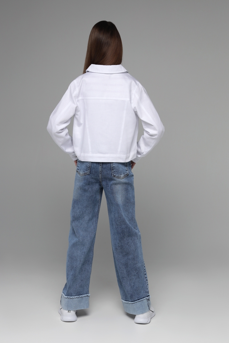 Фото Куртка-сорочка для дівчинки DMB 0052 DMB 164 см Білий (2000989439073S)