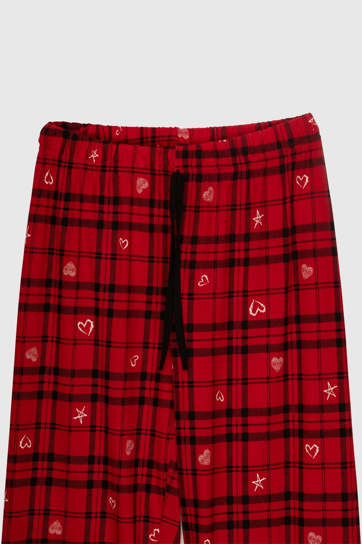 Фото Піжама низ, штани жіночі RUBINA 721 XL Червоний (2000989971719A)