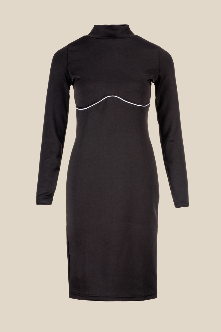 Фото Платье однотонное женское LAWA WTC02358 L Черный (2000990437976D)(LW)