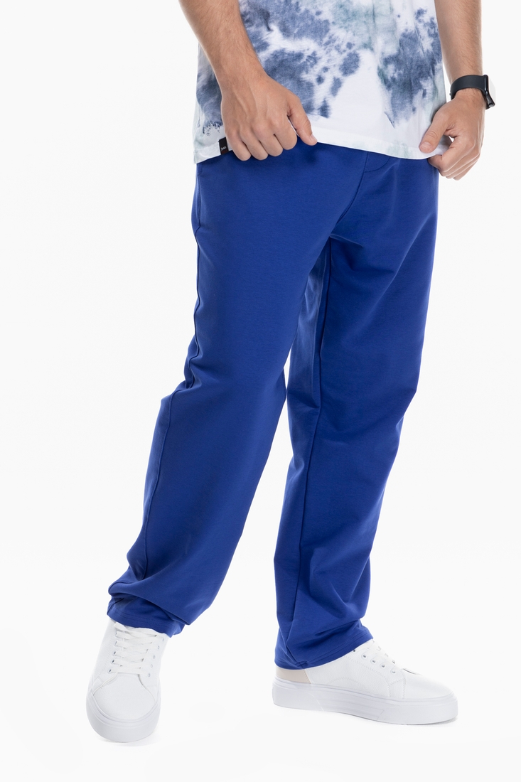 Фото Спортивні штани прямі чоловічі Breezy 23203008 XL Синій (2000989755319D)
