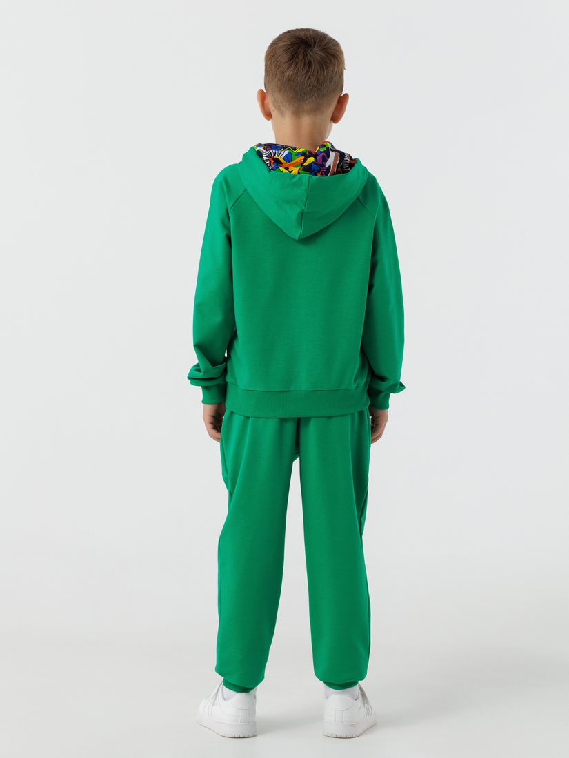 Фото Костюм худи+штаны детский Dinomin DM2401 140 см Зеленый (2000990557896D)
