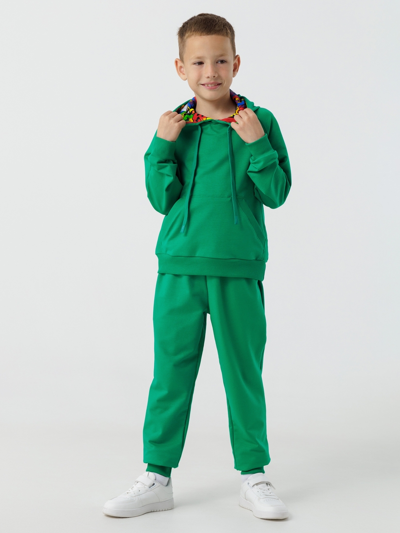Фото Костюм худі+штани дитячий Dinomin DM2401 140 см Зелений (2000990557896D)