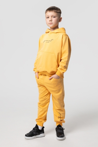 Фото Костюм для мальчика (худи+штаны) Ecrin 2501 140 см Желтый (2000990239709D)