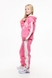 Костюм для дiвчинки ANGELOS 1035 худі+штани 140 см Рожевий (2000990148162W) Фото 2 з 20
