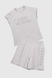Костюм футболка + шорти однотонний жіночий MDG 24729 L Сірий (2000990404077S) Фото 10 з 18