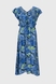 Сукня з візерунком жіноча TL230272 2XL Синій (2000990334442S) Фото 9 з 12