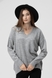 Пуловер однотонний жіночий Park karon 8008 One Size Сірий (2000989928263D) Фото 1 з 12