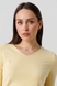 Пуловер однотонный женский 8816 L Желтый (2000990337405D) Фото 2 из 10