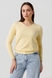 Пуловер однотонный женский 8816 L Желтый (2000990337405D) Фото 1 из 10