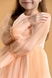 Платье нарядное для девочки Wecan 24036 134 см Персиковый (2000990305312A) Фото 4 из 15