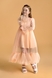 Платье нарядное для девочки Wecan 24036 128 см Персиковый (2000990305305A) Фото 2 из 15