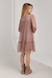 Платье с принтом для девочки MAGO 240522 164 см Кофейный (2000990347312D) Фото 7 из 16