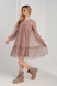 Сукня з принтом для дівчинки MAGO 240522 152 см Кавовий (2000990347282D) Фото 3 з 16